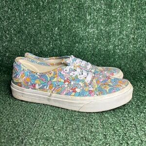 Vans Authentic Mushroom Floral Psychedelic Low Top Sneaker Multi Womens Sise 7.0